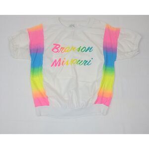 Branson Missouri T-Shirt Adult Small. Vintage Neon ShortSleeve.